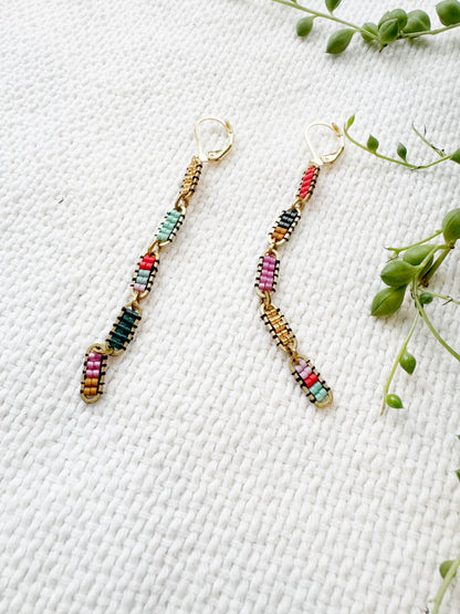 Super Mini Freya Long Chain Dangle Earrings