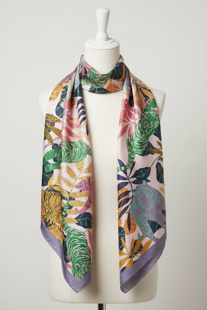 Tigress Silk Scarf 90