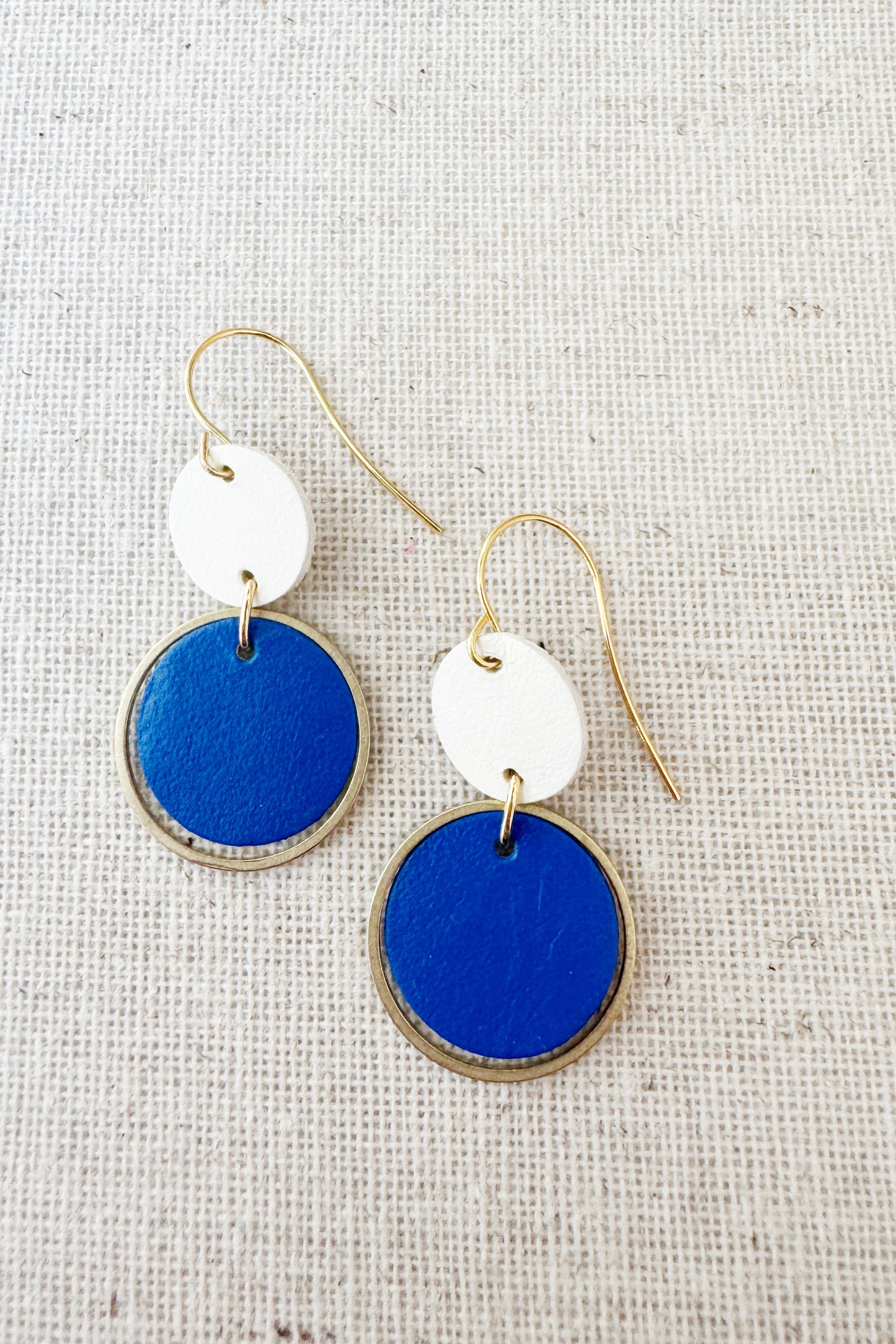 Two-Tone Orbit Earrings