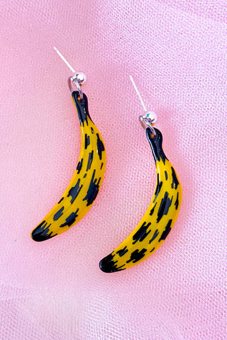 Bad Banana Pop Art Dangle Earrings