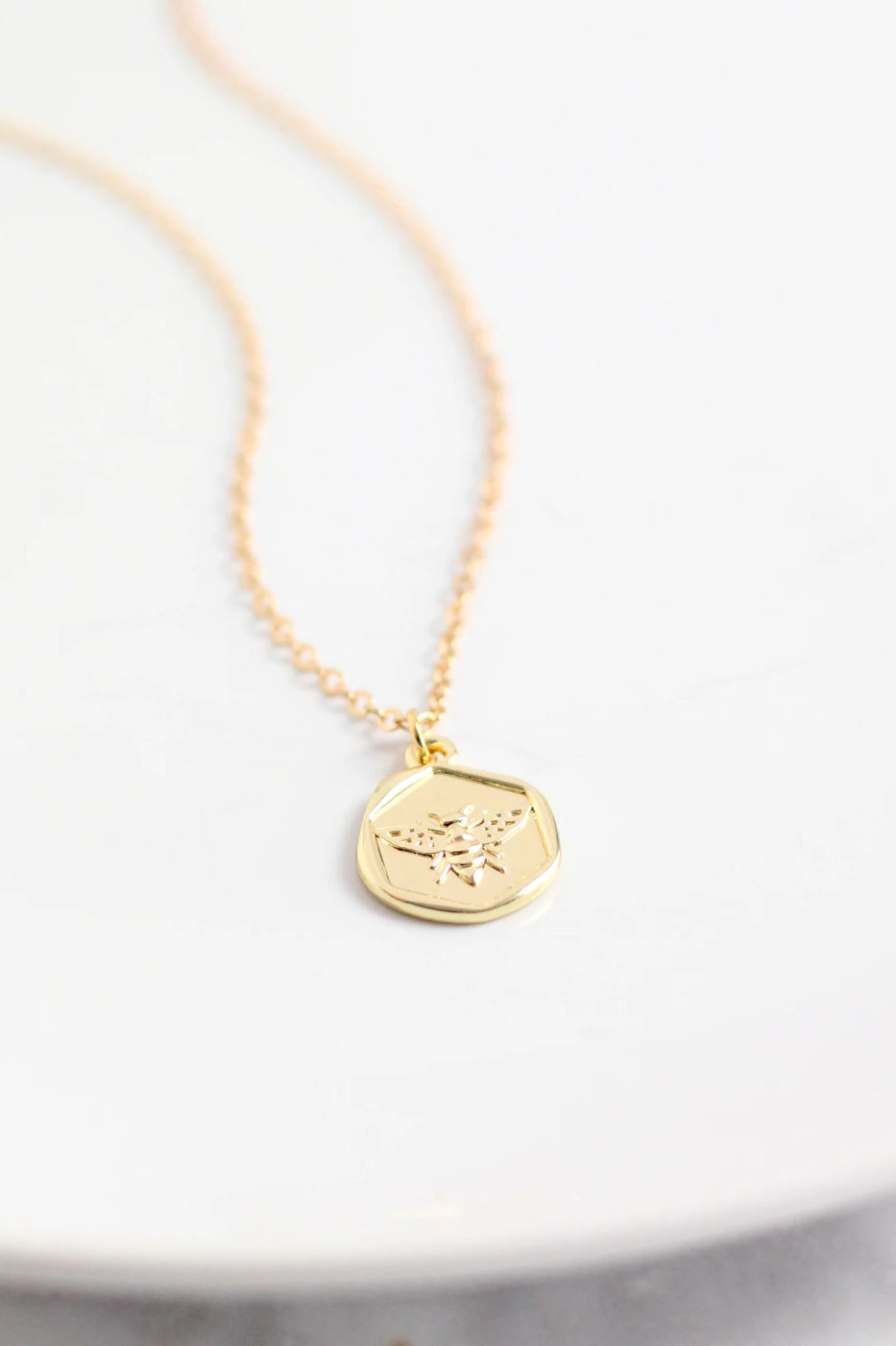 Bee Medallion Necklace