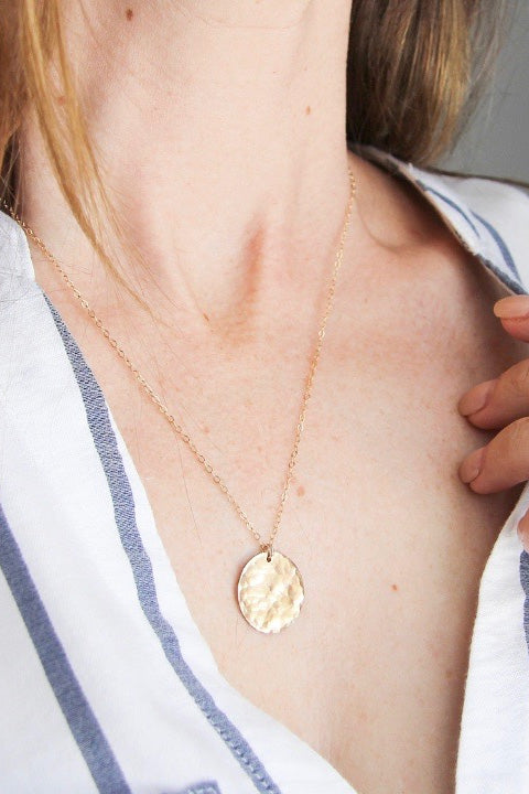 Coin Necklace by Katye Landry, 14k Goldfill, made in Ottawa