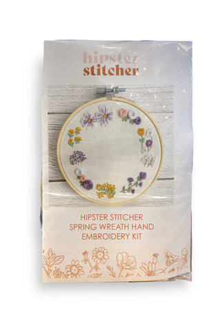 Spring Wreath Hand Embroidery Kit