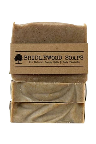 BRIDLEWOOD SOAPS Green Tea Shampoo Bar (stacked)