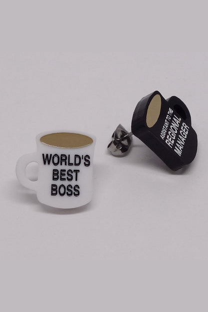 Lili0992 The Office Mug Studs