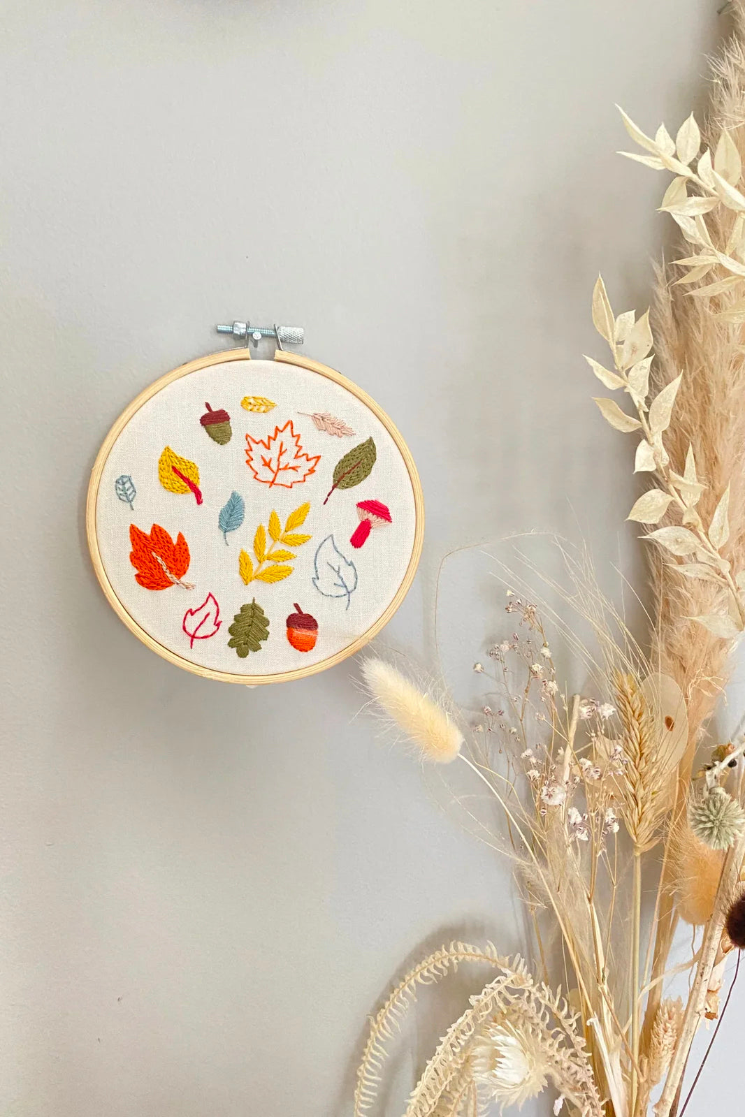 Autumn Leaves Hand Embroidery Kit