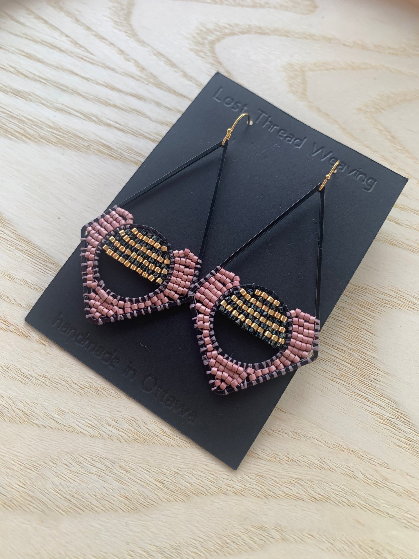 Black Diamond Sunset Dangles - MADE TO ORDER