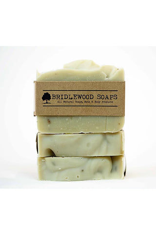 BRIDLEWOOD SOAPS French Clay Lavender Soap Bar (stacked)