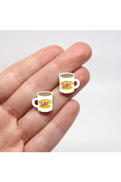 Lili0888 Luke's Coffee Stud Earrings