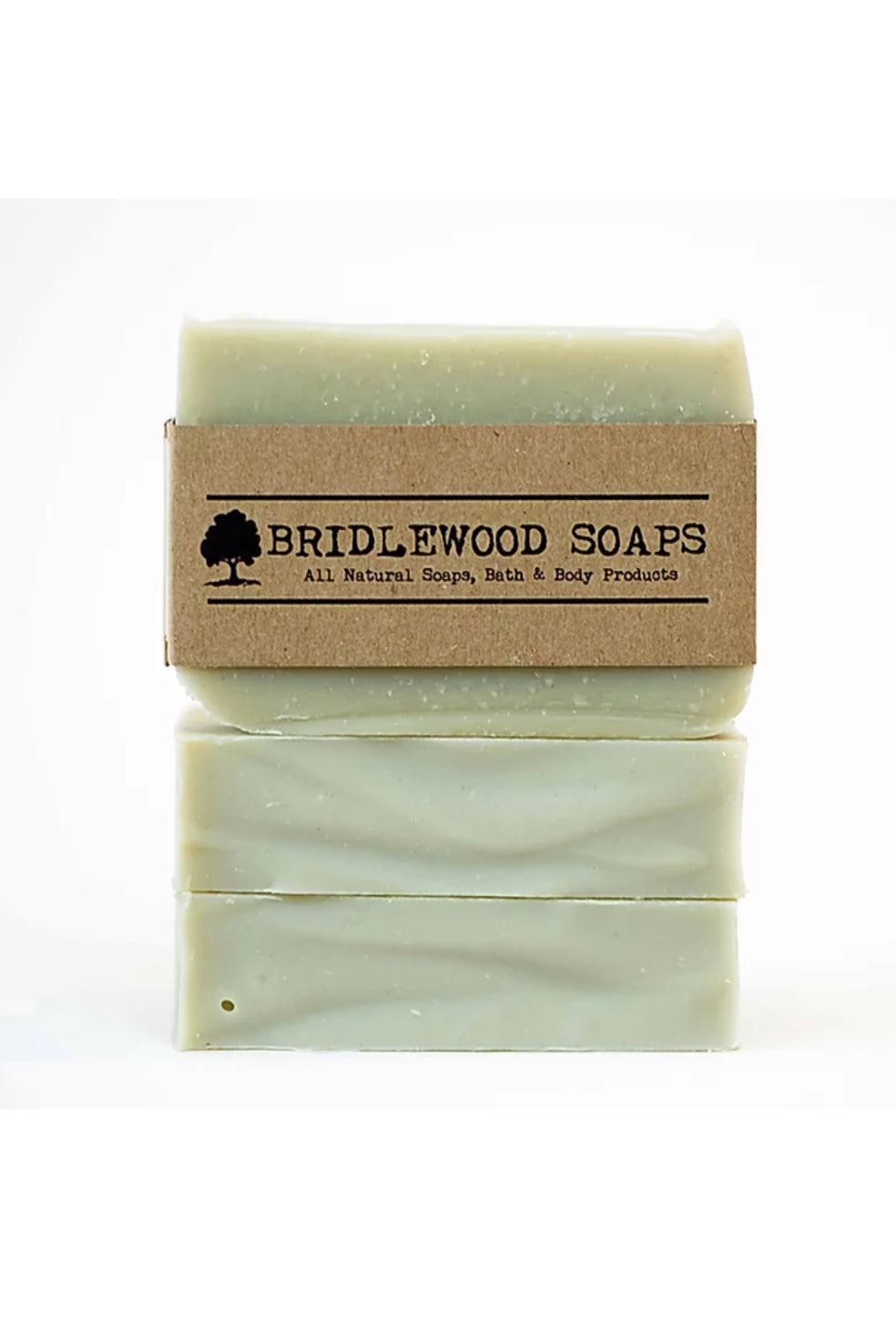 BRIDLEWOOD SOAPS Mint Rosemary Soap Bar (stacked)
