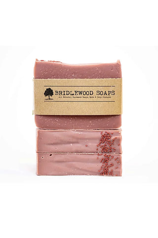 BRIDLEWOOD SOAPS Cranberry Orange Soap Bar (stacked)