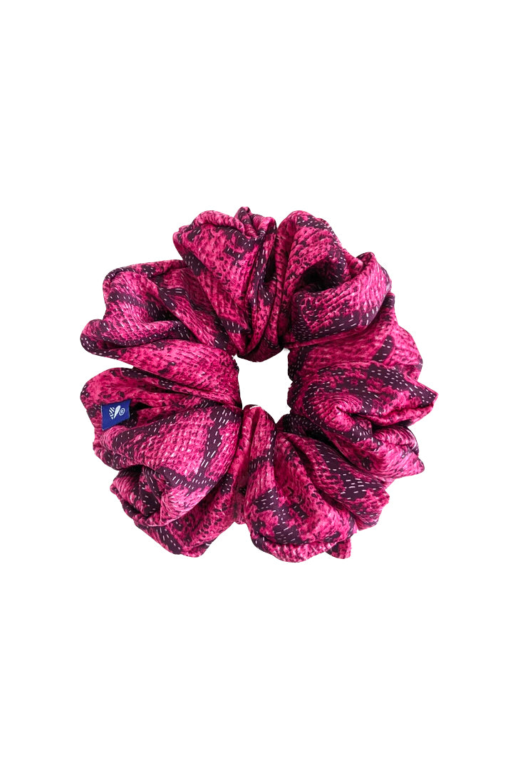 XL Oversized Scrunchie by Kokoro, Pink Snake