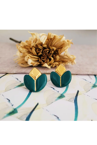 Tulip Ceramic Earrings